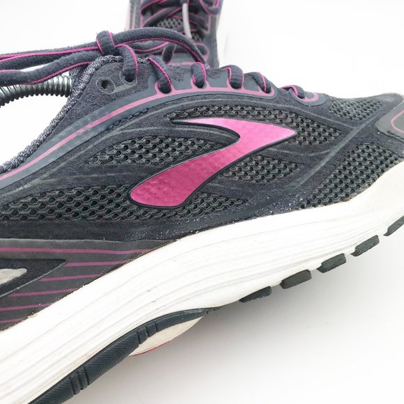 BROOKS Dyad Purple Gray Athletic Running Gym Sneakers Shoes Womens 7 - Picture 6 of 13